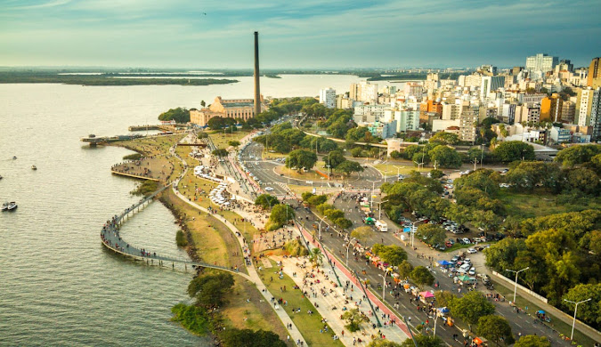 Vista superior da Praia de Belas