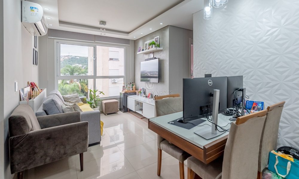 Apartamento à venda com 2 dormitórios, 56m² e 1 vaga no bairro Cavalhada, Zona Sul de Porto Alegre - 001