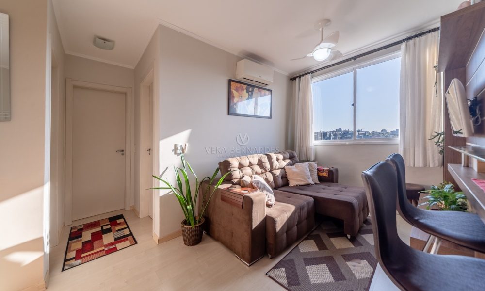 Apartamento à venda com 2 dormitórios, 46m² e 1 vaga no bairro Cristal, Zona Sul de Porto Alegre - 001