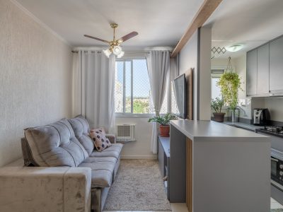 Apartamento à venda com 2 dormitórios, 46m² e 1 vaga no bairro Cristal, Zona Sul de Porto Alegre